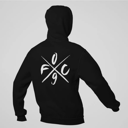 BIGTIME Hoodie - FC09 Kreuz - Oversize Hoodie schwarz Front 