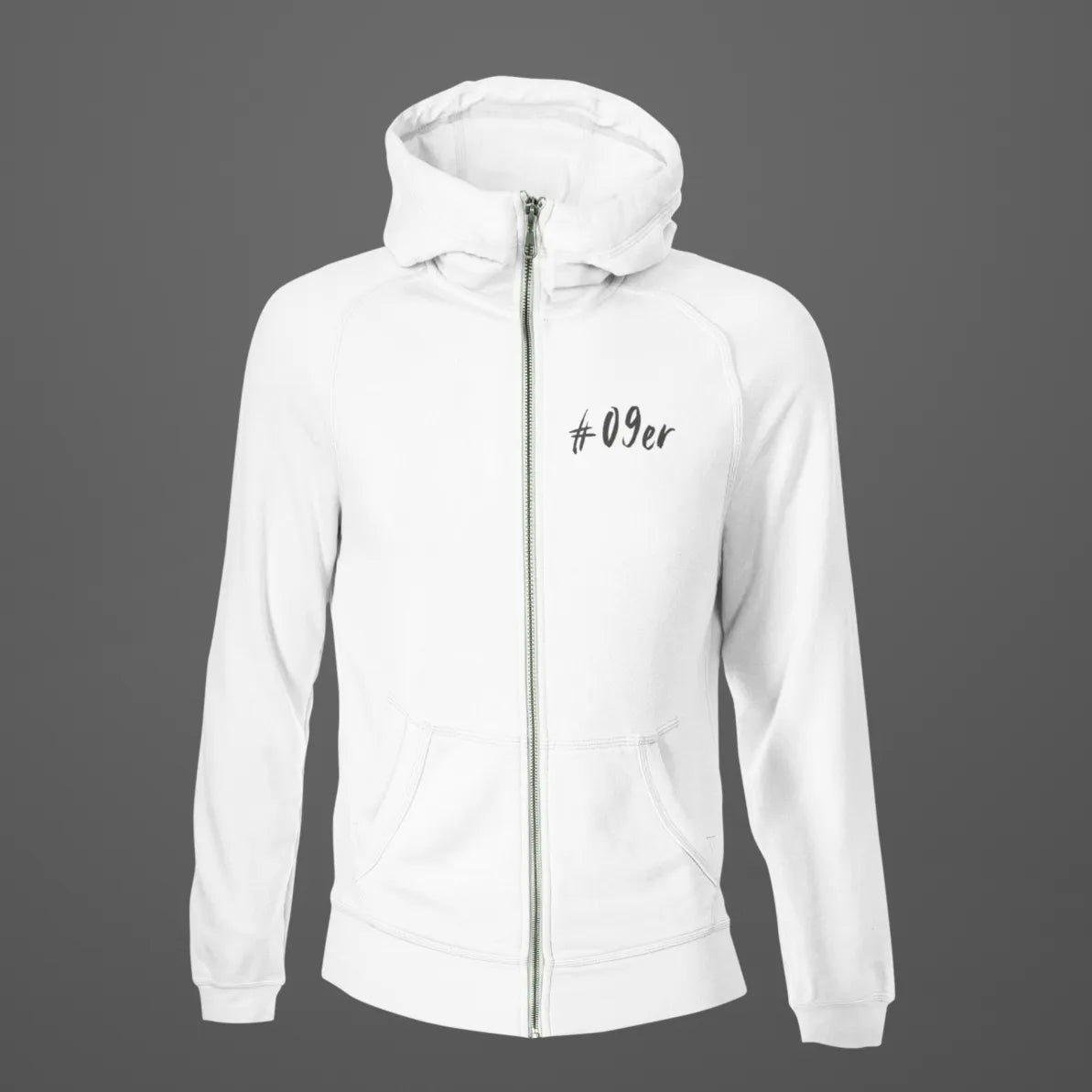 BIGTIME Hoodie - FC09 Logo-Fußball - Oversize Hoodie weiss Rücken 