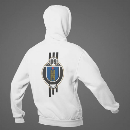 BIGTIME KIDS | Hoodie - FC09 Wappen - Zipper-Hoodie weiss Front 