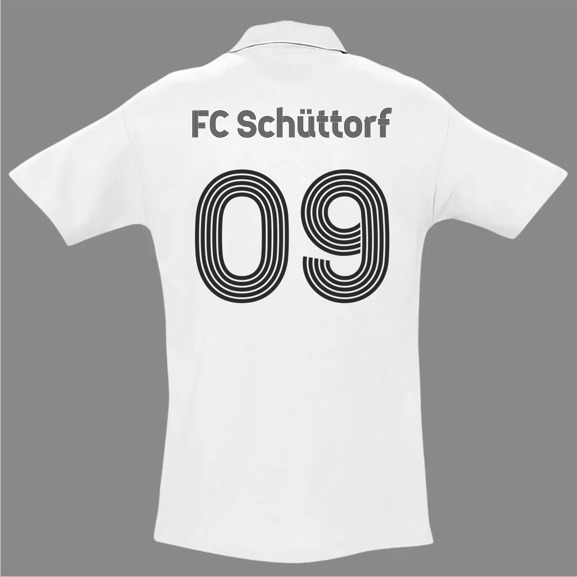 BIGTIME Poloshirt - FC09 - Herren weiss Front #farbe_weiss
