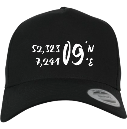 BIGTIME Flexfit Cap - FC09 - Koordinaten Front