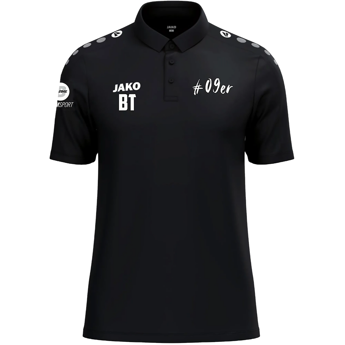 JAKO FC Schüttorf 09 | Polo One Cotton Unisex schwarz Front #farbe_schwarz