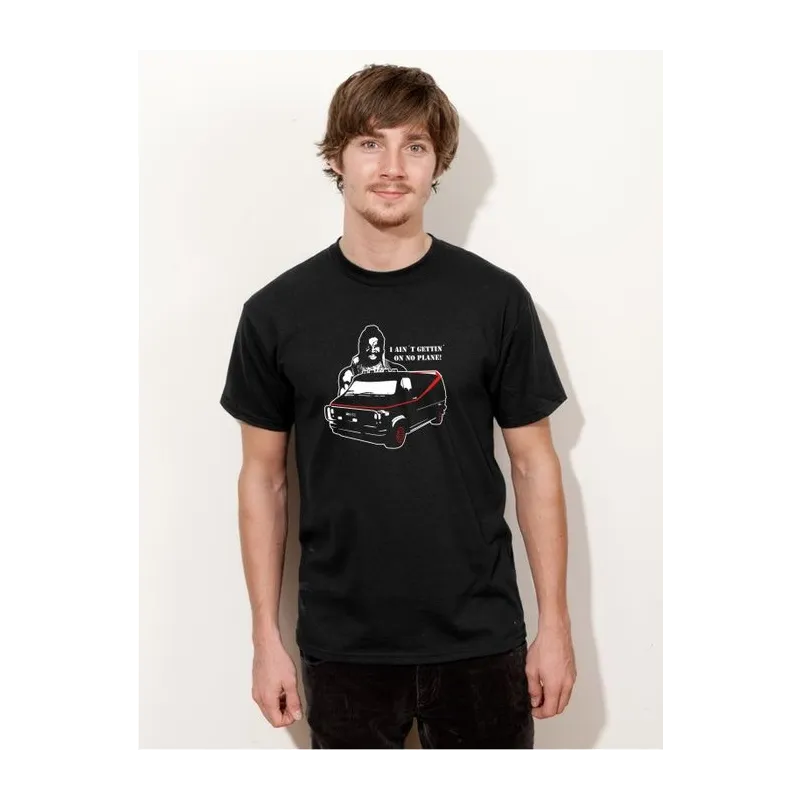 BIGTIME Filme & Serien A-Team B.A. Film Shirt T-Shirt Herren schwarz Front #farbe_schwarz