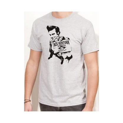 BIGTIME Filme & Serien Ace Ventura T-Shirt Unisex weiss Front 