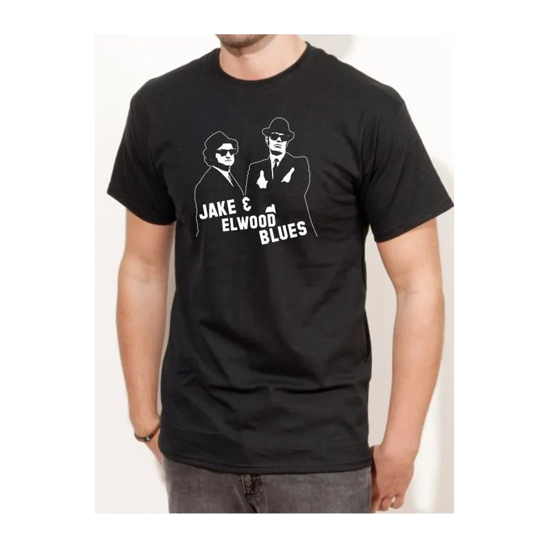 BIGTIME Filme & Serien Blues Brothers schwarz T-Shirt Herren schwarz Front #farbe_schwarz