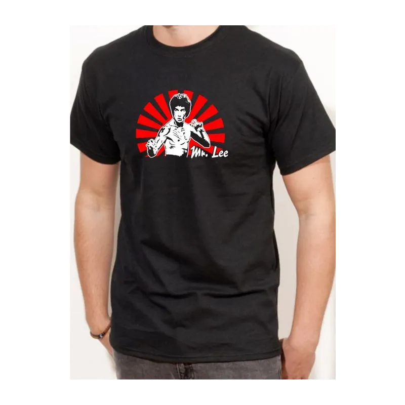 BIGTIME Filme & Serien Bruce Lee schwarz T-Shirt Unisex schwarz Front #farbe_schwarz