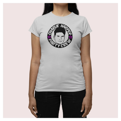 BIGTIME Filme & Serien Charlie Harper Design 1 T-Shirt Damen ash (heather) Front 