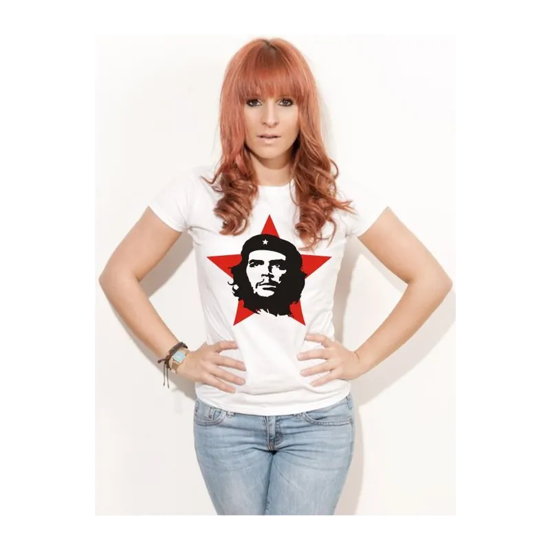 BIGTIME Filme & Serien Che Guevara Kult Shirt weiß T-Shirt Damen weiss Front #farbe_weiss