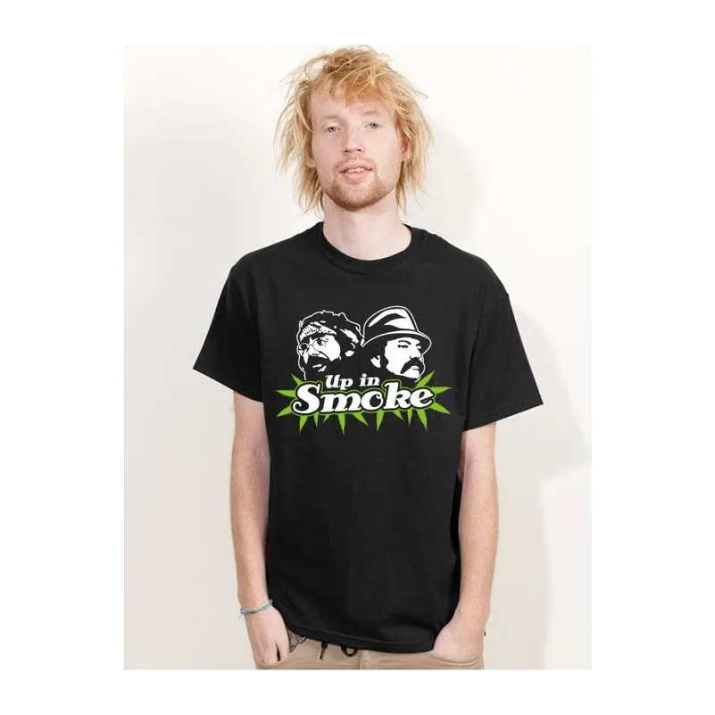 BIGTIME Filme & Serien Chech & Chong T-Shirt Unisex schwarz Front #farbe_schwarz