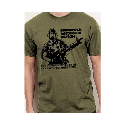 BIGTIME Filme & Serien Chuck Norris T-Shirt Unisex olive Front 