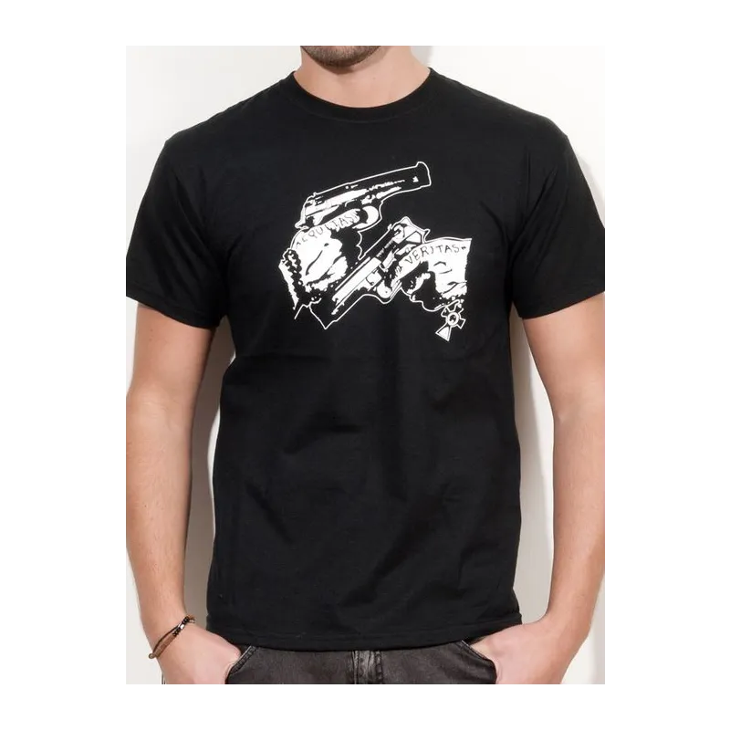 BIGTIME Filme & Serien Der Blutige Pfad Gottes Aequitas Veritas schwarz T-Shirt Herren schwarz Front #farbe_schwarz