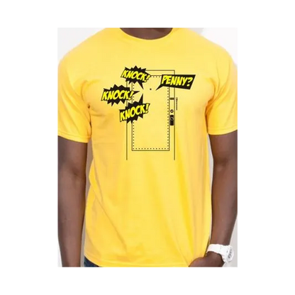 BIGTIME Filme & Serien Knock Knock Penny Bazinga Design 1 T-Shirt Unisex grau Front 