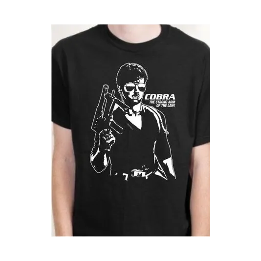 BIGTIME Filme & Serien Sylvester Stallone City Cobra Shirt T-Shirt Herren schwarz Front #farbe_schwarz