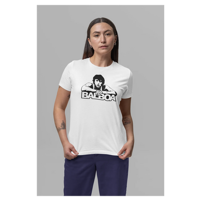 BIGTIME Filme & Serien T-Shirt Rocky Balboa Design 1 Damen white Front 