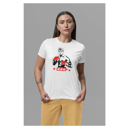 BIGTIME Filme & Serien T-Shirt Rocky Ivan Drago Design 1 Damen weiss Front 