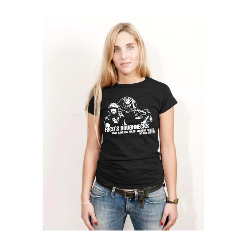 BIGTIME Filme & Serien T-Shirt Starship Troopers schwarz Damen schwarz Front #farbe_schwarz