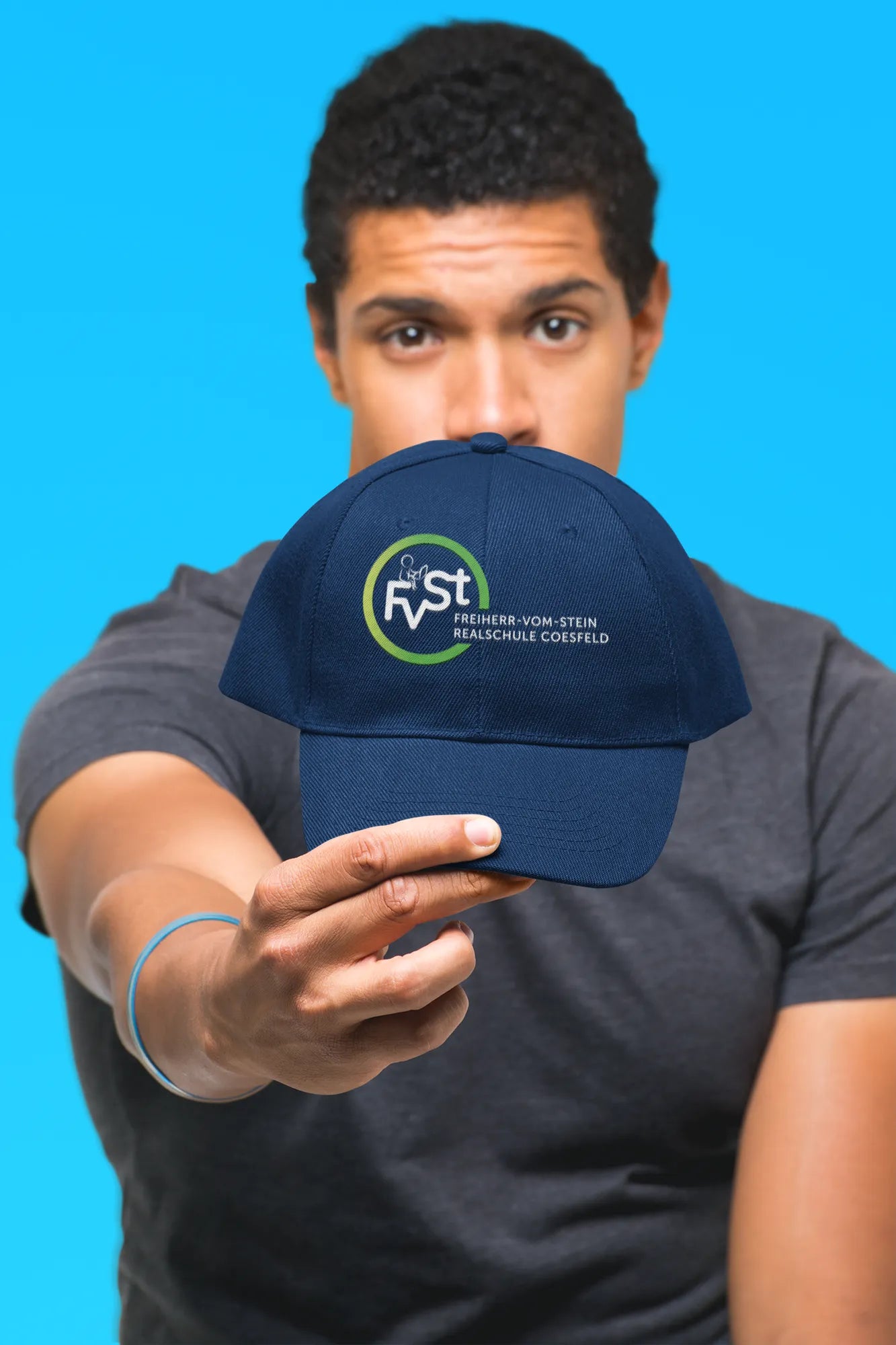 BIGTIME FVST Schul Classic Snapback inkl. Logodruck marineblau Front 