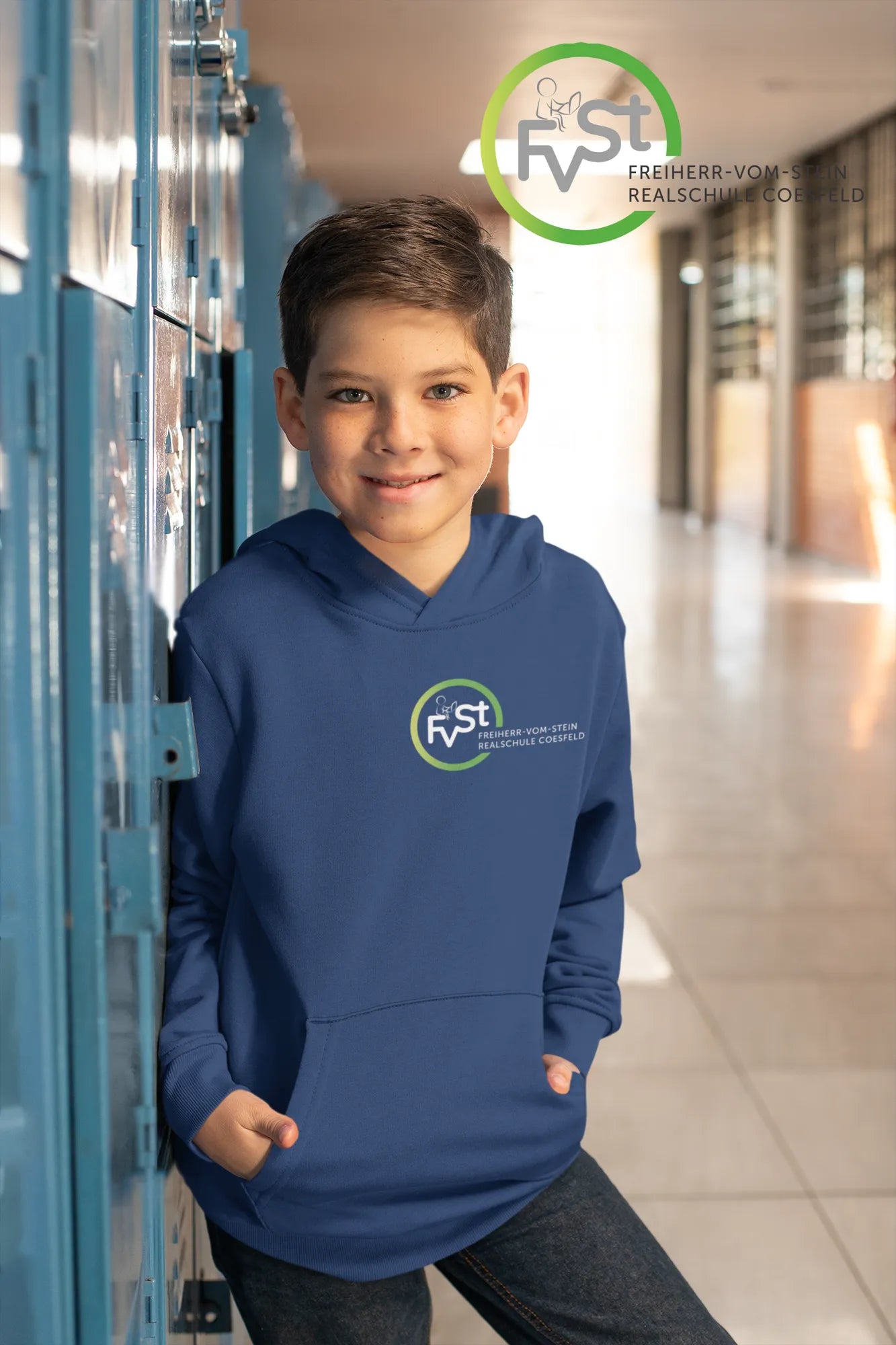 BIGTIME FVST Schul - Kinder College Hoodie navy