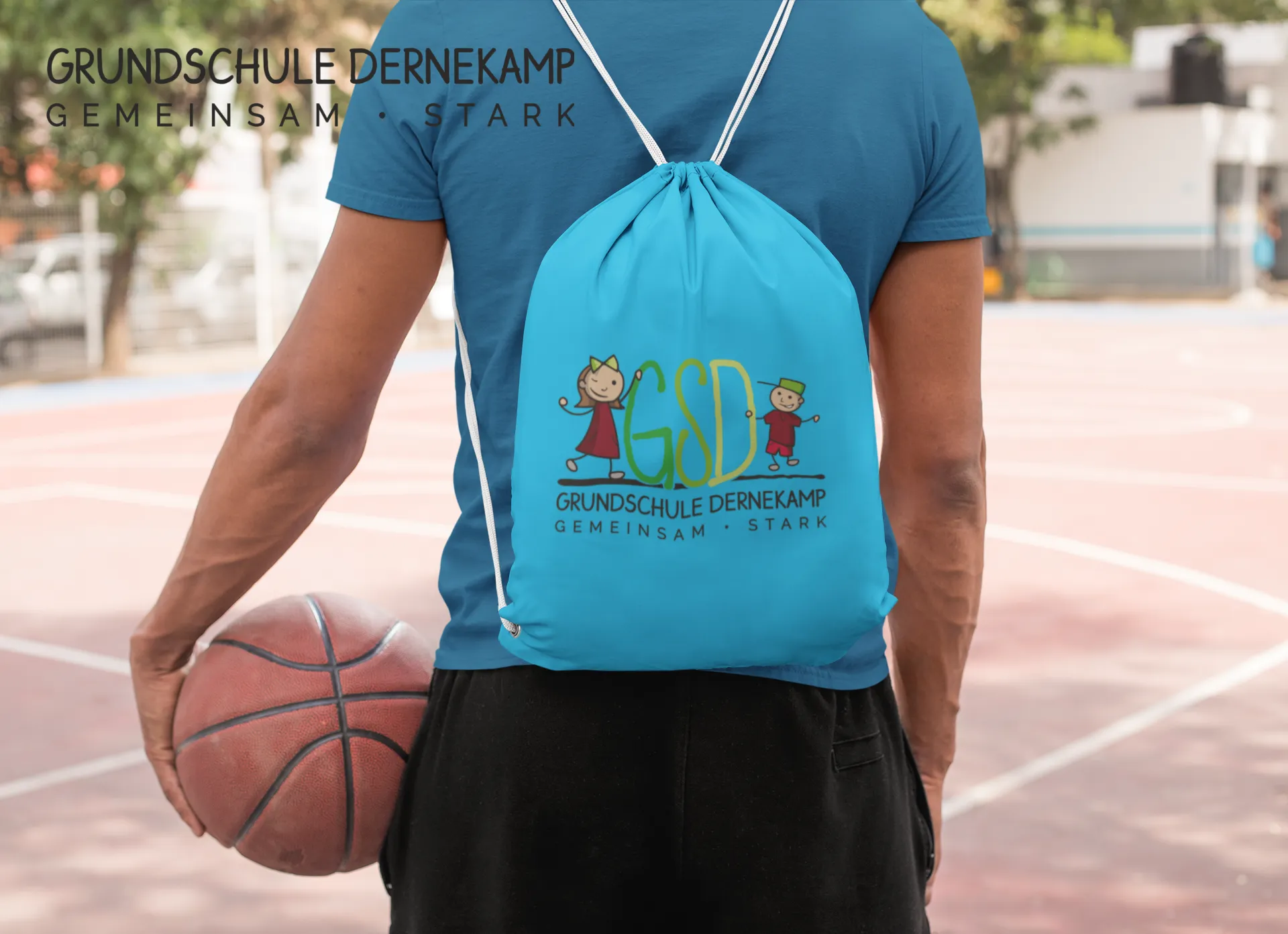 BIGTIME Grundschule Dernekamp Baumwoll-Rucksack, sapphire blue