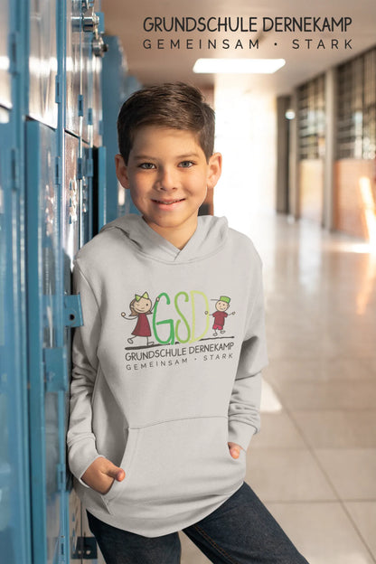 BIGTIME Grundschule Dernekamp - Kids College Hoodie - grau Front