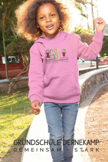 BIGTIME Grundschule Dernekamp - Kids College Hoodie - light pink Front