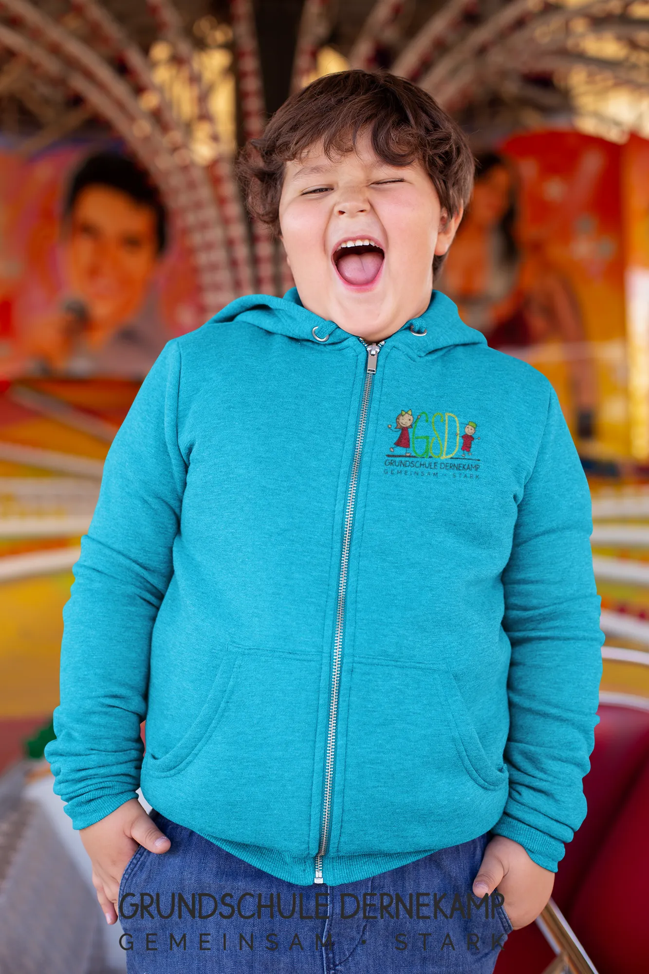 BIGTIME Grundschule Dernekamp - Sweatjacke - azure blue