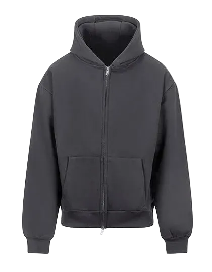 BIGTIME Gym Oversized Jacke Heavywight solid charcoal unisex Front