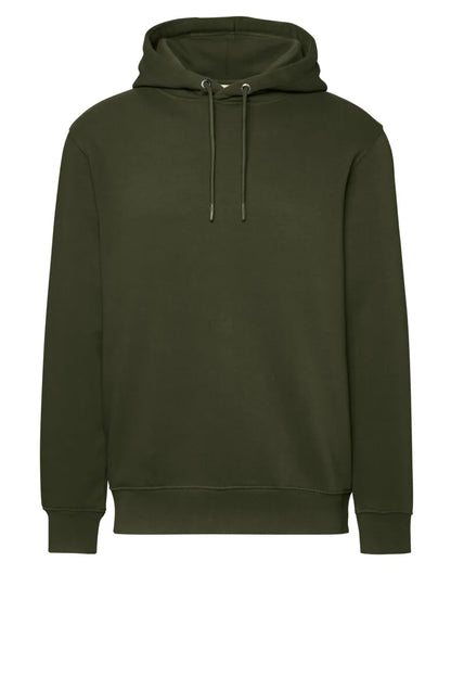 Hakro Kapuzen-Sweatshirt Bio-Baumwolle Unisex olive Front 