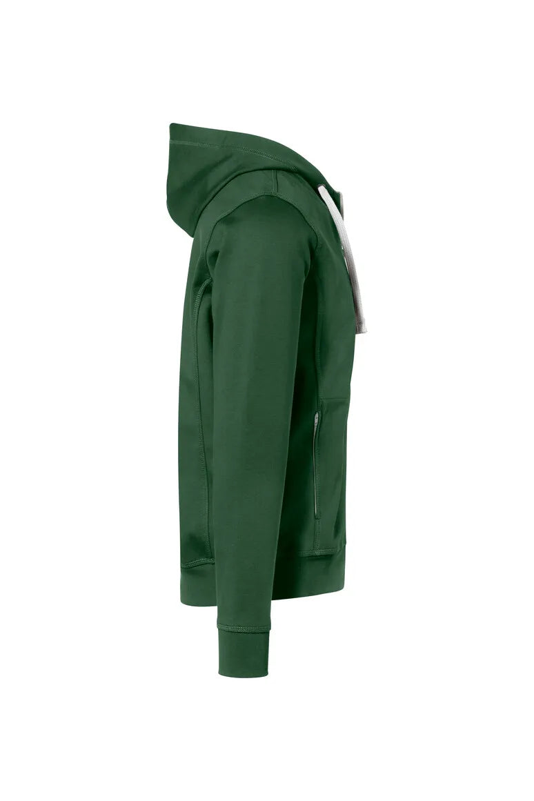 Hakro Kapuzenjacke Bonded ECO Herren tanne-silber Seite 