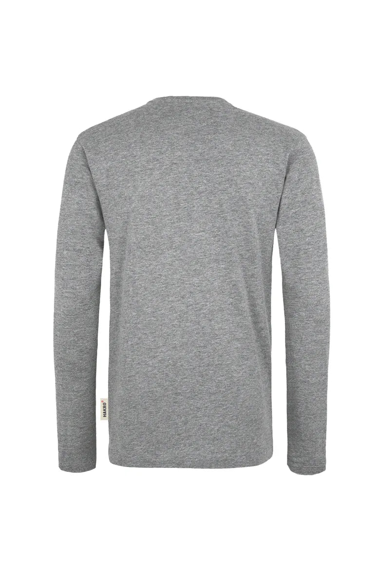 Hakro Longsleeve Heavy Herren grau-meliert Rücken 