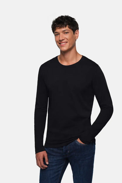 Hakro Longsleeve Heavy Herren schwarz Lifestyle 
