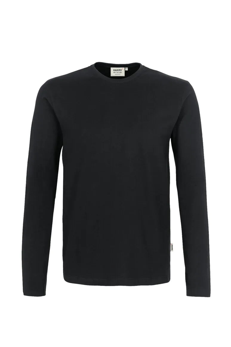 Hakro Longsleeve Heavy Herren schwarz Front #farbe_schwarz