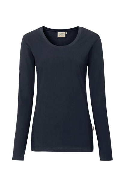Hakro Longsleeve MIKRALINAR Damen tinte Front 