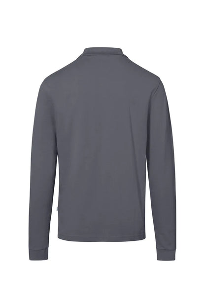 Hakro Pocket-Longsleeve-Poloshirt MIKRALINAR ECO Unisex anthrazit Rücken 