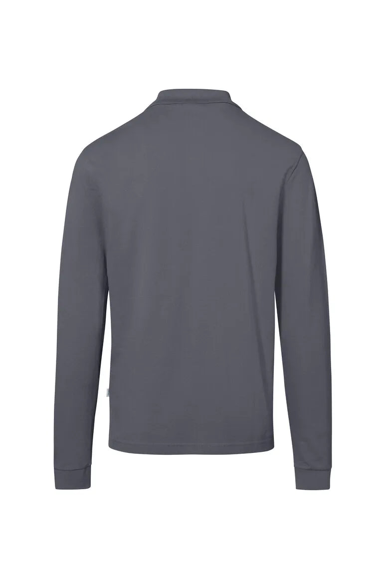 Hakro Pocket-Longsleeve-Poloshirt MIKRALINAR ECO Unisex anthrazit Rücken 