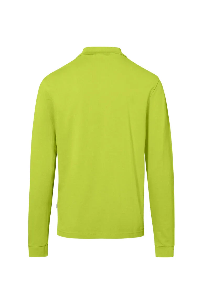 Hakro Pocket-Longsleeve-Poloshirt MIKRALINAR ECO Unisex kiwi Rücken 