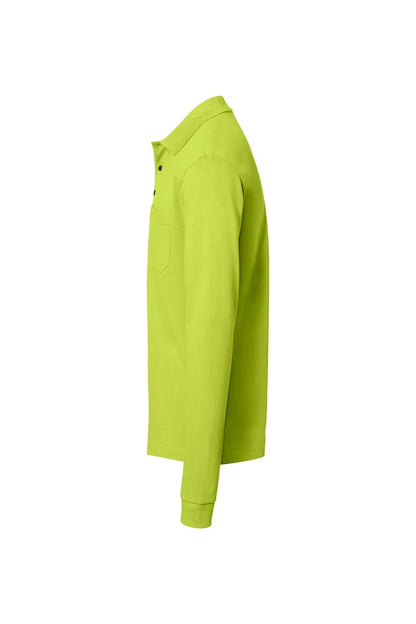 Hakro Pocket-Longsleeve-Poloshirt MIKRALINAR ECO Unisex kiwi Seite 