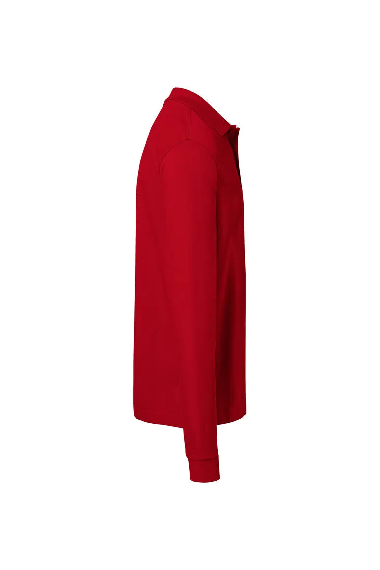 Hakro Pocket-Longsleeve-Poloshirt MIKRALINAR ECO Unisex rot Seite 