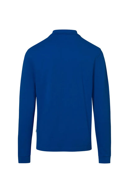 Hakro Pocket-Longsleeve-Poloshirt MIKRALINAR ECO Unisex royalblau Rücken 
