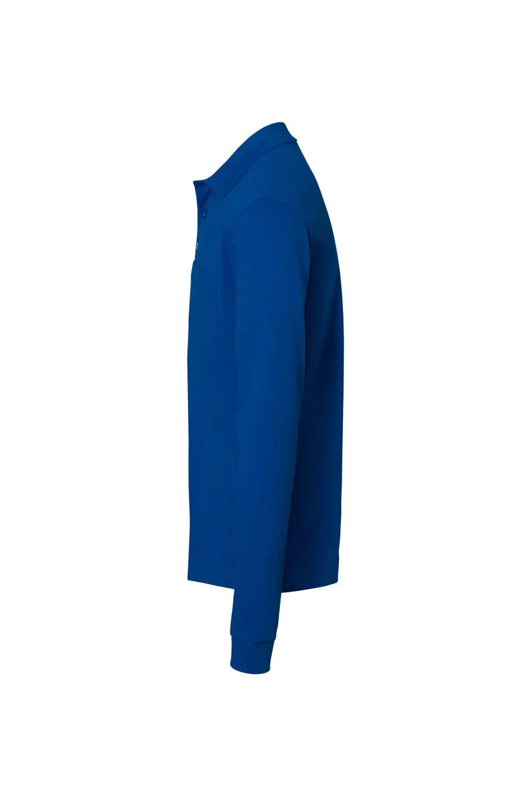 Hakro Pocket-Longsleeve-Poloshirt MIKRALINAR ECO Unisex royalblau Seite 