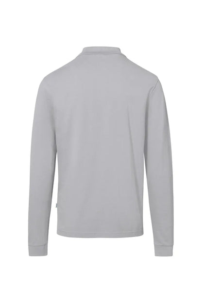 Hakro Pocket-Longsleeve-Poloshirt MIKRALINAR ECO Unisex titan Rücken 