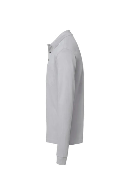 Hakro Pocket-Longsleeve-Poloshirt MIKRALINAR ECO Unisex titan Seite 
