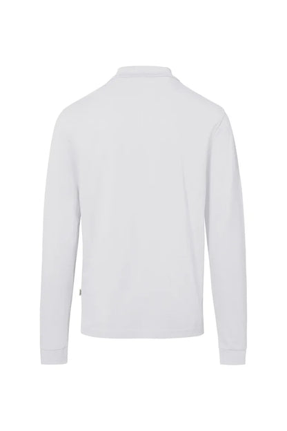 Hakro Pocket-Longsleeve-Poloshirt MIKRALINAR ECO Unisex weiss Rücken 