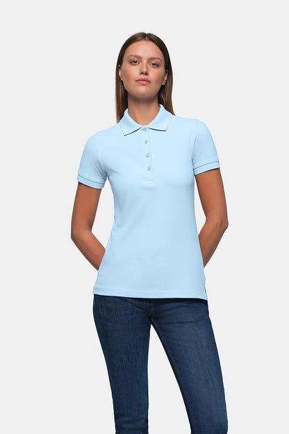 Hakro Poloshirt Classic Damen eisblau Lifestyle 