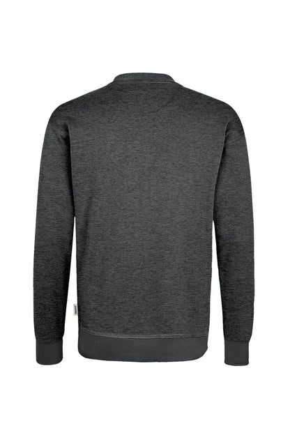 Hakro Sweatshirt MIKRALINAR Unisex anthrazit meliert Rücken 