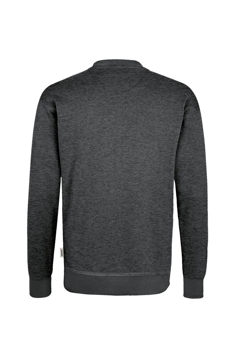 Hakro Sweatshirt MIKRALINAR Unisex anthrazit meliert Rücken 