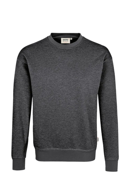 Hakro Sweatshirt MIKRALINAR Unisex anthrazit-meliert Front 