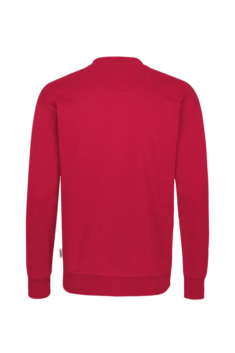 Hakro Sweatshirt MIKRALINAR Unisex rot Rücken 