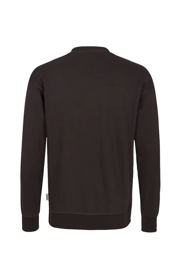 Hakro Sweatshirt MIKRALINAR Unisex schokolade Rücken 