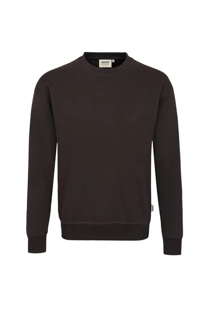Hakro Sweatshirt MIKRALINAR Unisex schokolade Front 